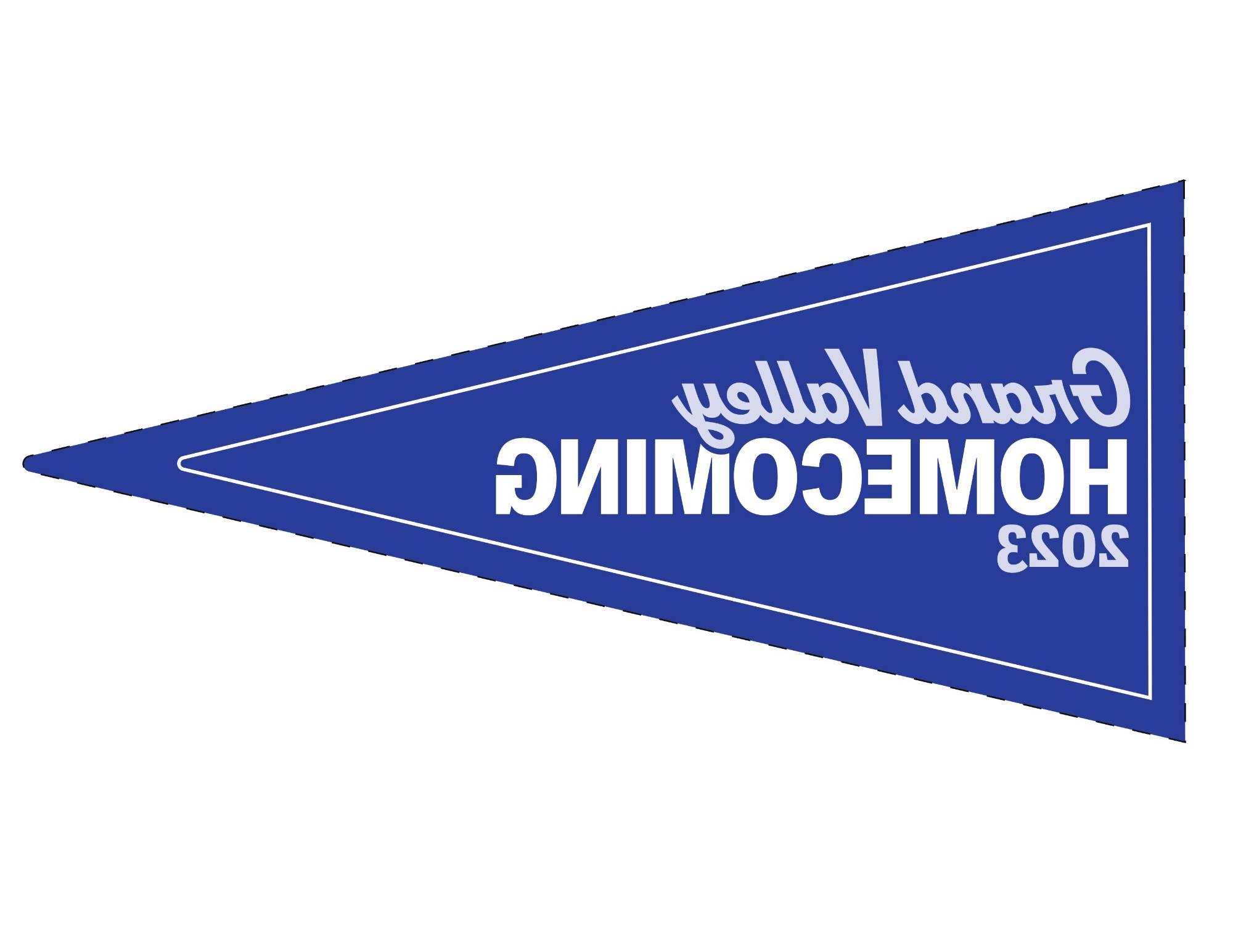 Blue Homecoming pennant